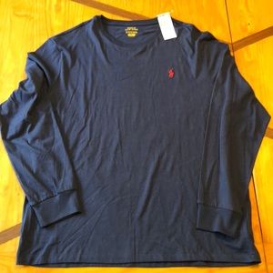 NWT Men’s Polo Ralph Lauren L/S Navy XLarge